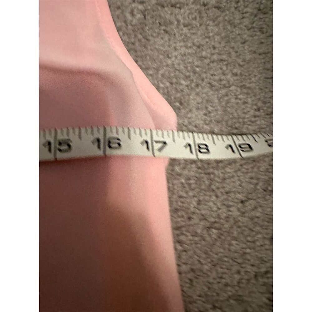 Anne Klein Women's Sleeveless V-Neck Blouse Pink Size M - Picture 7 of 10